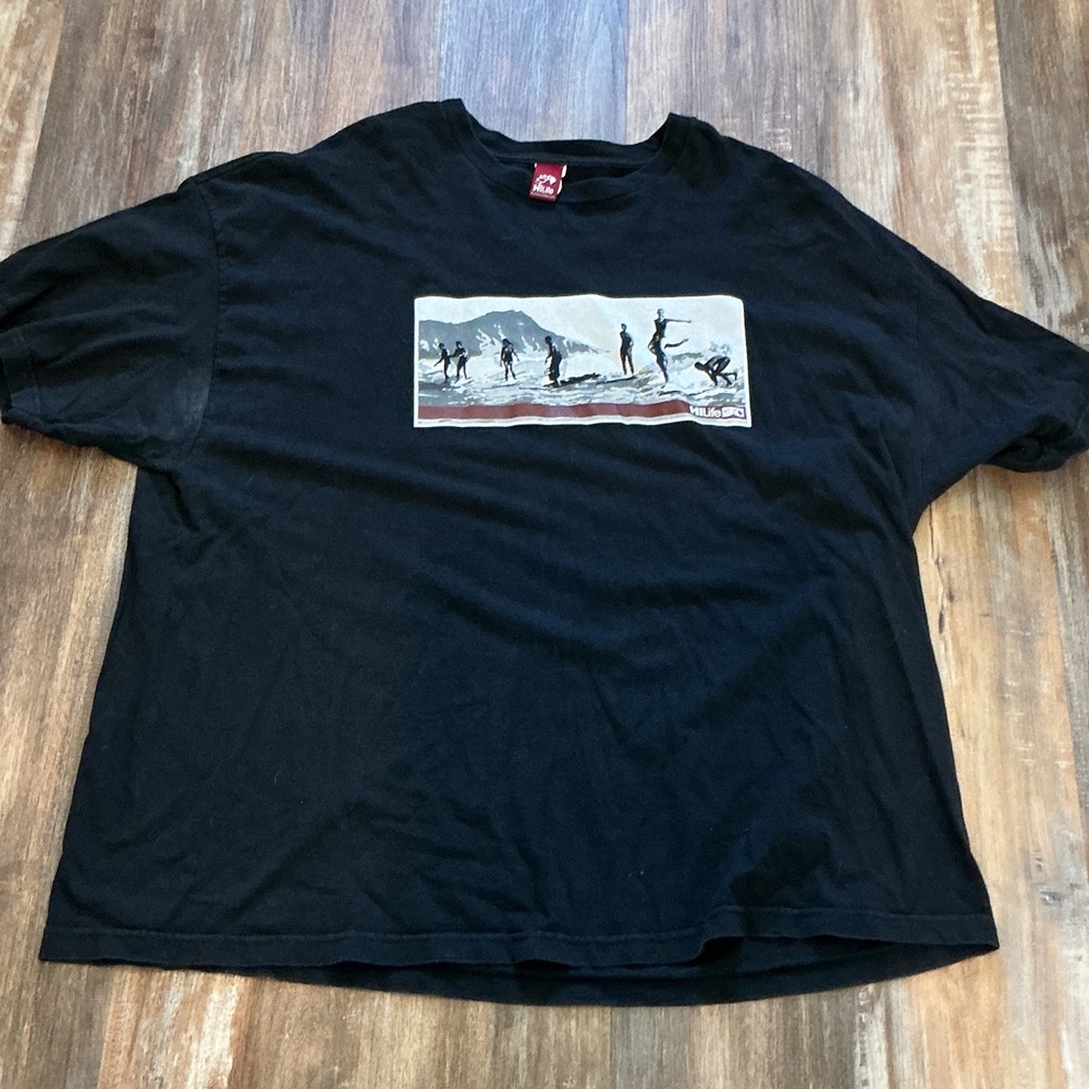 HI Life Surf Hawaii Classic Black Surf Graphic Tee